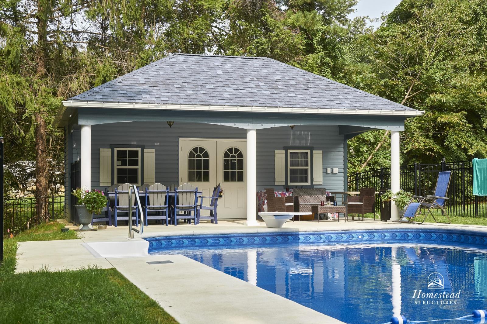 Avalon Pool House Exterior Shots Homestead Structures